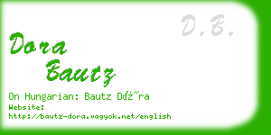 dora bautz business card